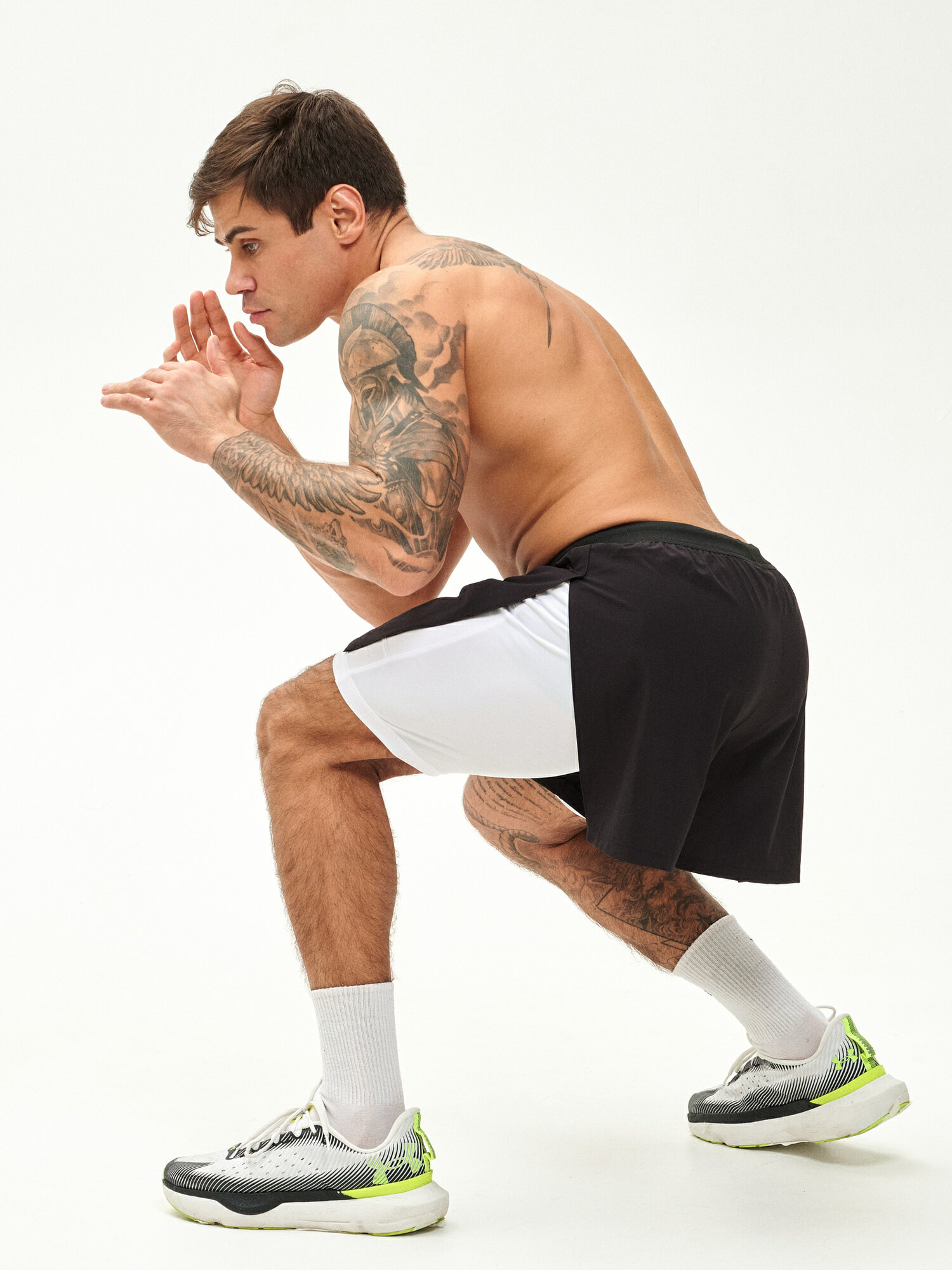 Шорты спортивные UDKM Спортивные размер L черный/белый