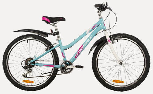 Изображение товара Подростковый велосипед Novatrack Jenny 24" (2023) 12" Голубой (132-147 см)