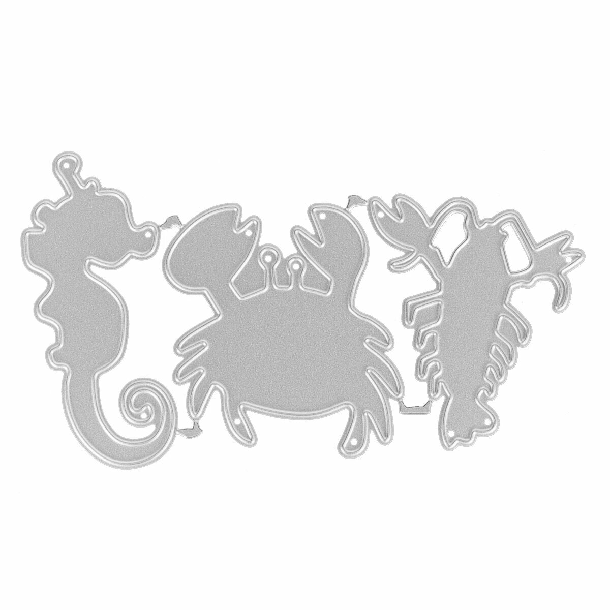Режущие штампы Dinosaur Dolphin Fish Seahorse Shrimp Crab