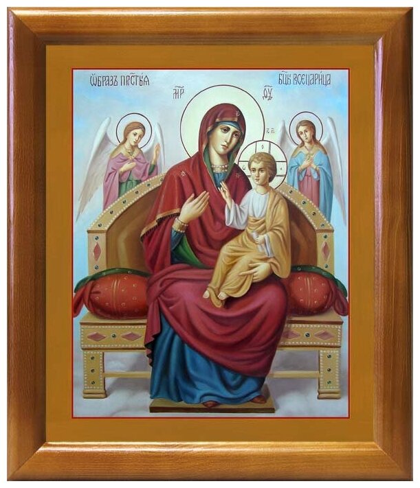 Икона Божией Матери "Всецарица", рамка 20*23,5 см