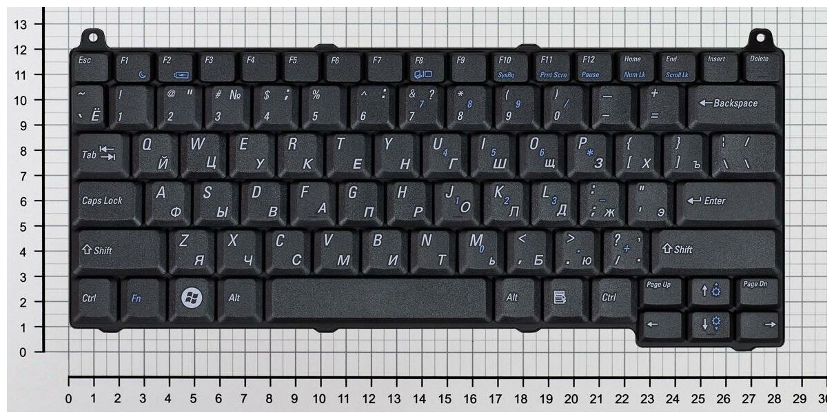 Клавиатура для ноутбука Dell Vostro 1520 черная