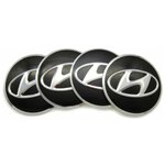 Наклейки на колесные диски Хендай / Наклейки на колесо / Наклейка на колпак / Hyundai D-60 mm - изображение