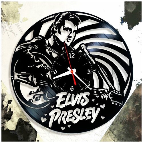 фото Elvis presley — часы из виниловой пластинки (c) vinyllab