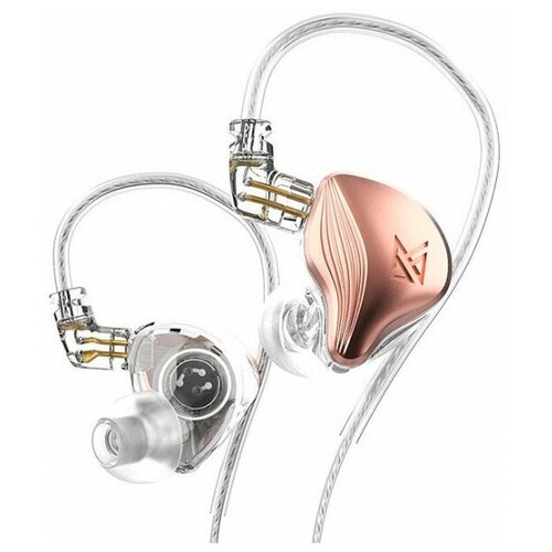 Наушники проводные KZ ZEX без микрофона розовый цвет 2820₽