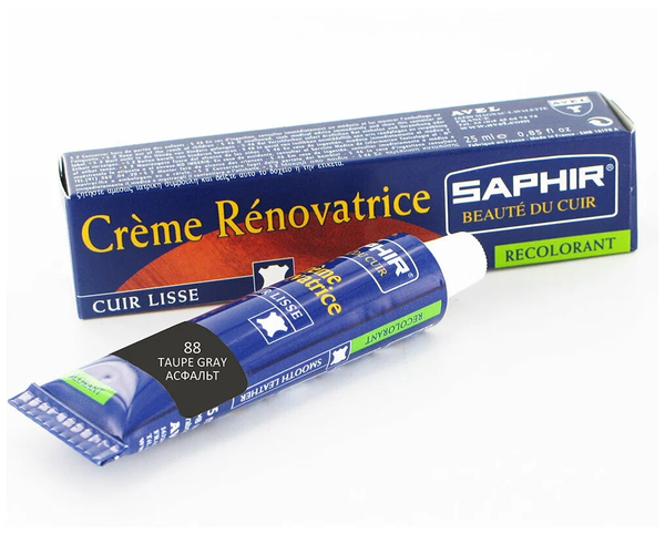 Saphir Creme Renovatrice Крем восстановитель жидкая кожа для всех видов гладких кож (88 taupe grey) осфальтовый 25 мл
