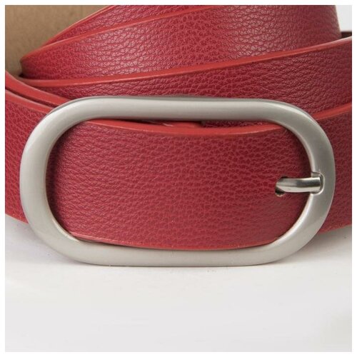 фото Ремень женский, ширина - 2,8 см, пряжка металл, цвет бордовый mikimarket