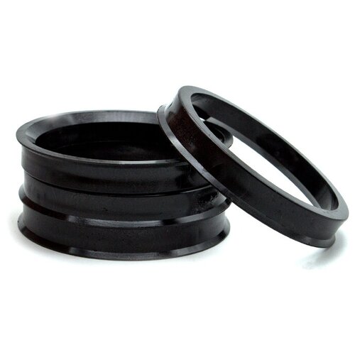 фото Кольца центровочные 110,1х106,1 black 4 шт высококачественный пластик sds exclusive