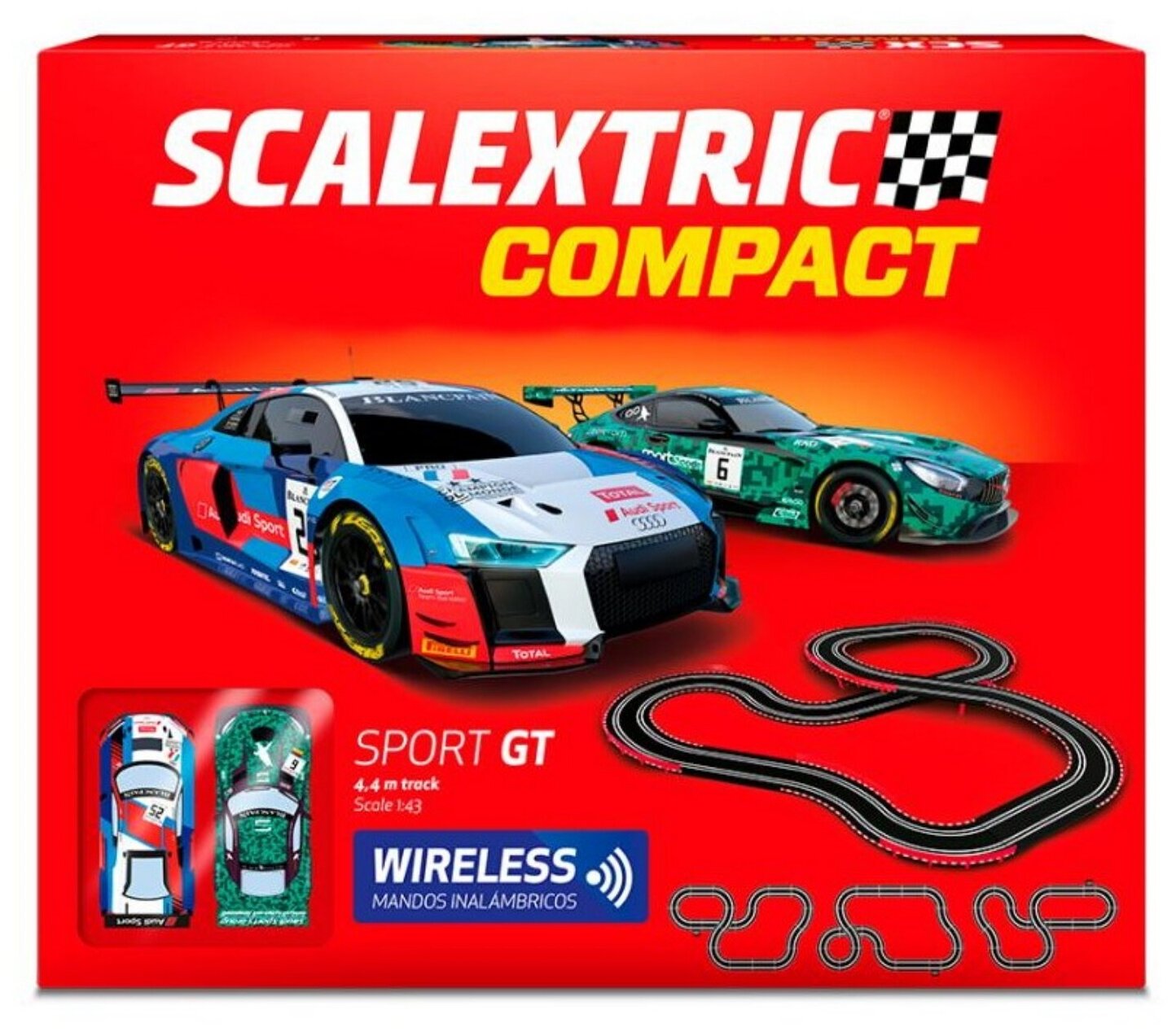 Автотрек Scalextric Compact Sport GT, 1:43