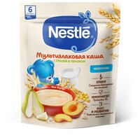 Каша Nestlé молочная мультизлаковая с грушей и персиком, с 6 месяцев, 200 г