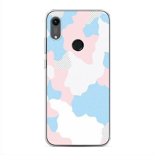фото Силиконовый чехол "пастельный камуфляж" на huawei y6s / хуавей y6s case place