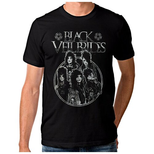 Футболка Design Heroes Рок Группа Black Veil Brides Мужская Черная S