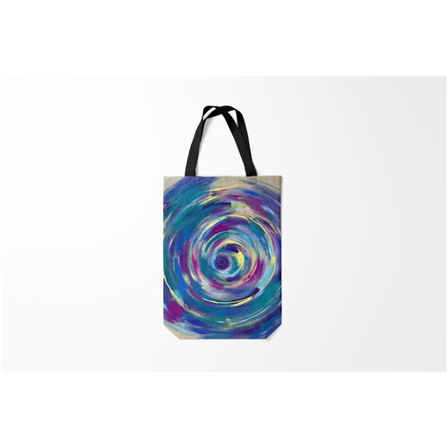 фото Сумка-шоппер / 31х42 см / тренды / абстракция движение burnettie