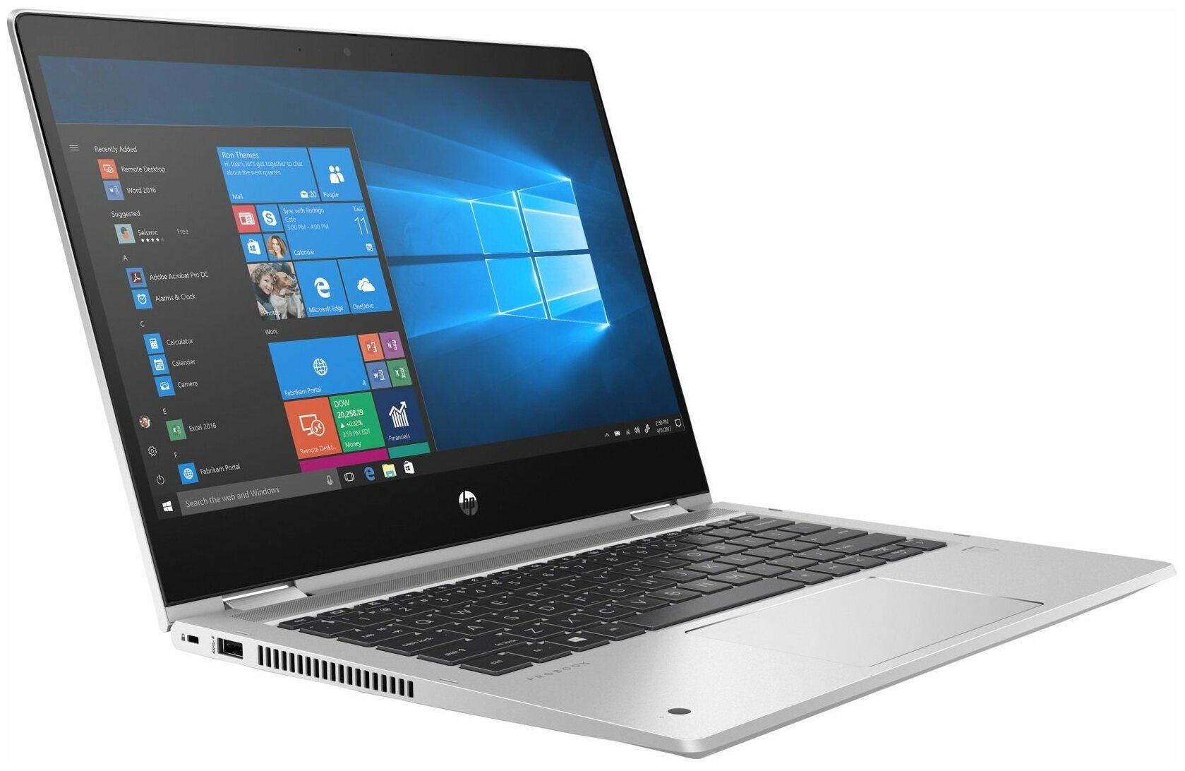 Ноутбук HP ProBook x360 435 G8 Silver 4B2P2EA (AMD Ryzen 5 5600U 2.3 GHz/8192Mb/256Gb SSD/AMD Radeon Graphics/Wi-Fi/Bluetooth/Cam/13.3/1920x1080/Windows 10)