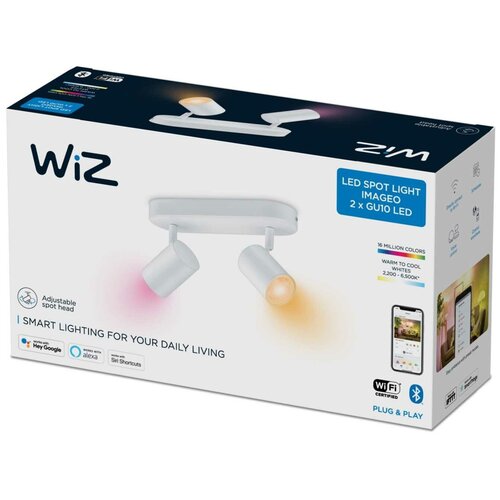 Светильник IMAGEO WiZ Spots 2x5W W 22-65K RGB