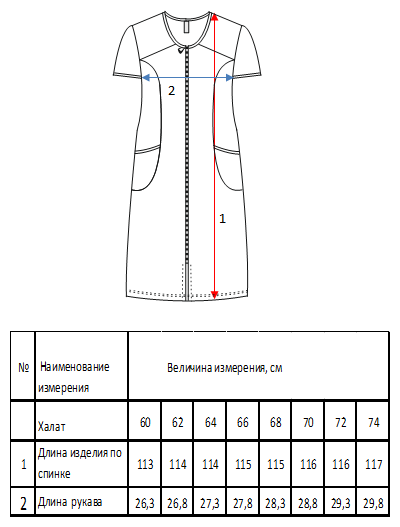 Халат женский/ElenaTex / Х-373Б(кулирка; хлопок 100%) / 62 / бежевый - фотография № 2