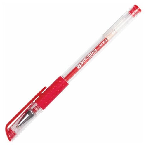 Ручка гелевая Brauberg Number One с грипом синяя пишущий узел 0.5мм линия 0.35мм - фото №6