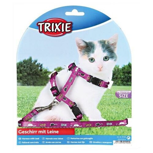 trixie шлейка для котят нейлон в ассортименте 1 шт Trixie шлейка для котятнейлон в ассортименте