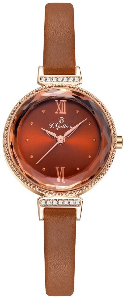Наручные часы F.Gattien Fashion, коричневый