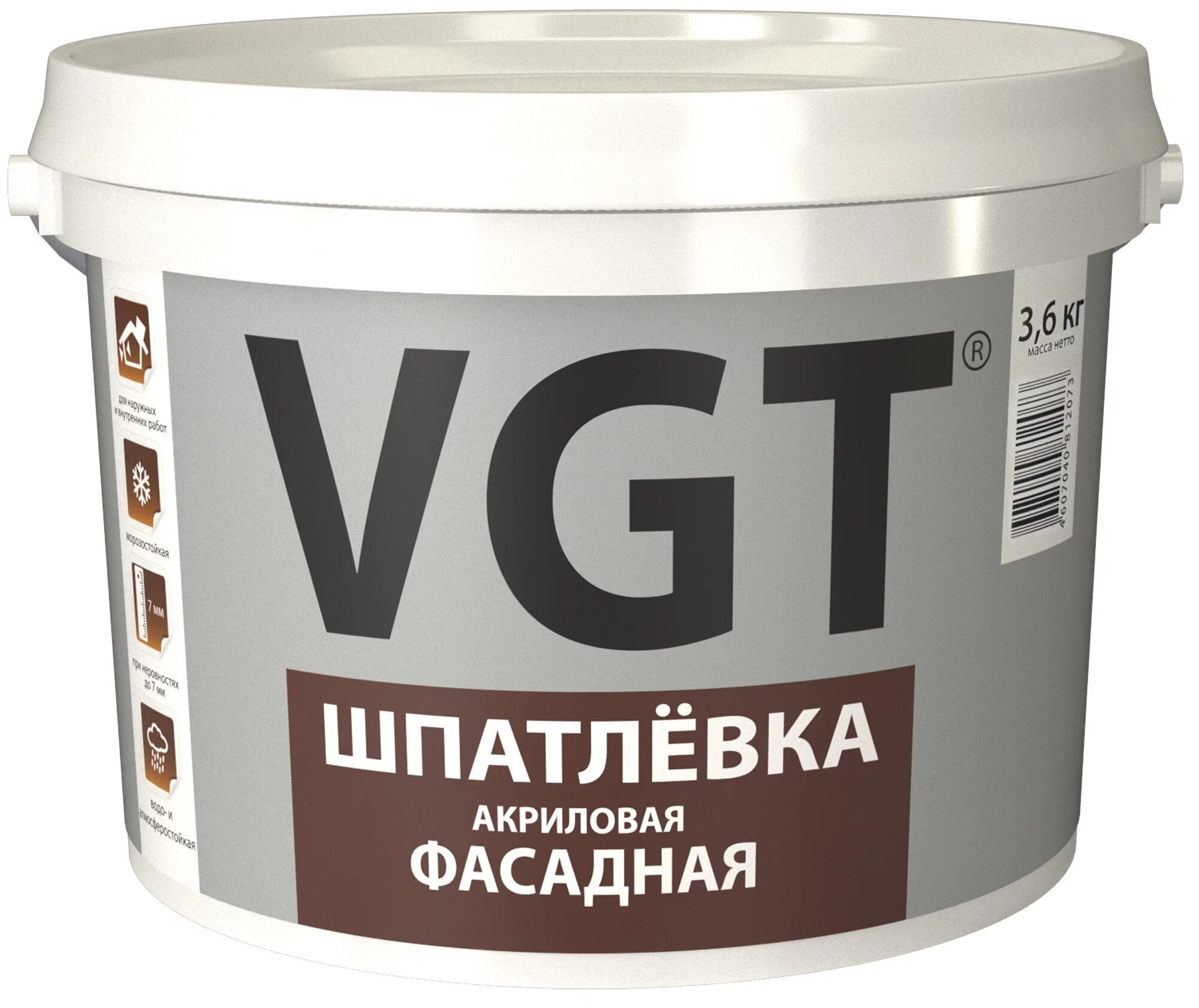 Шпатлевка VGT акриловая фасадная