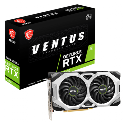 Видеокарта MSI GeForce RTX 2060 12288Mb VENTUS OC (RTX 2060 VENTUS 12G OC)