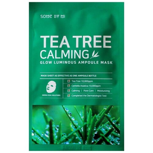 Some By Mi Маска тканевая ампульная Tea Tree Calming Glow Luminous Ampoule Mask 25 гр