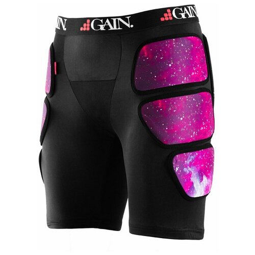 фото Защитные шорты gain the sleeper hip/bum protectors черный/фиолетовый acme