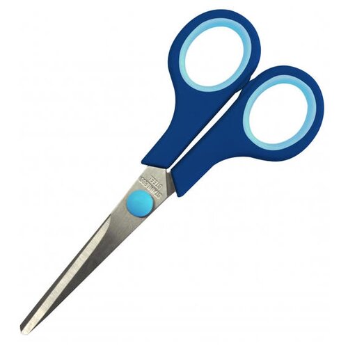 Ножницы Attache Economy 140 мм с пласт. прорезин. ручками, цвет синий 4 шт.