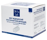 Бинт EM-Fix Soft медицинский эластичный фиксирующий (4 м х 12 см) 20 шт.