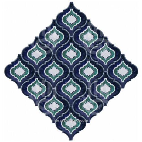 малина штамбовая арабеска Плитка Арабеска Синий Микс