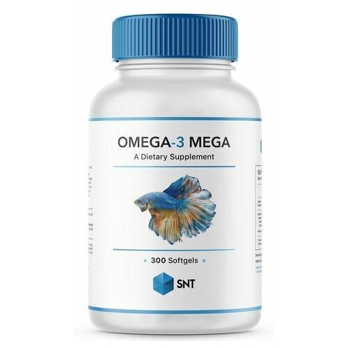 Omega 3 MEGA + vitamin E, Омега 3 с витамином Е, 300 капсул, SNT (Swiss Nutrition)