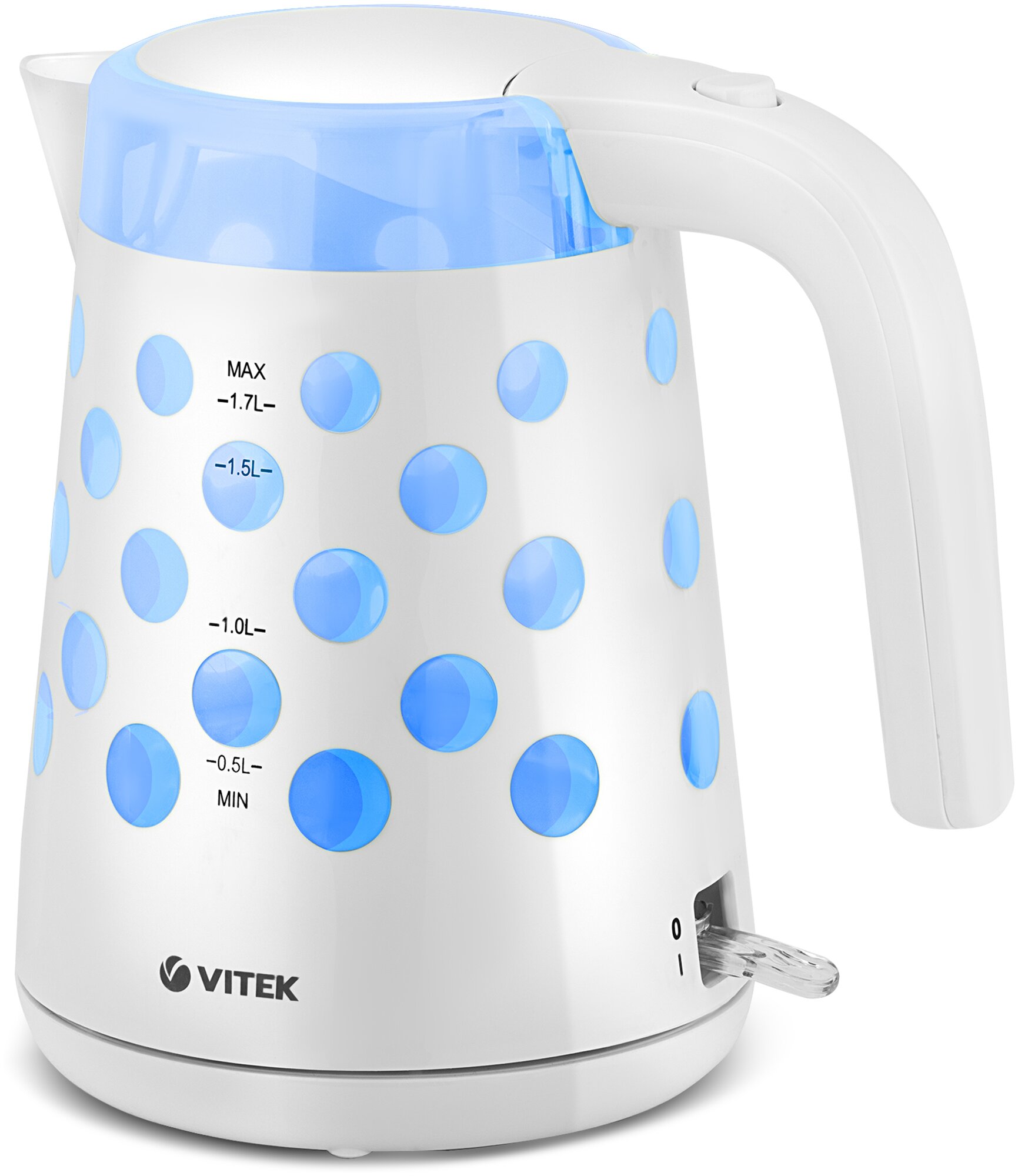 Чайник Vitek VT-7048 W 1,7л, 2200 Вт Strix., белый - фотография № 2