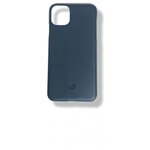 Кожаный чехол для телефона Apple iPhone 12 Mini темно-синий CSC-12M-KMAV - изображение