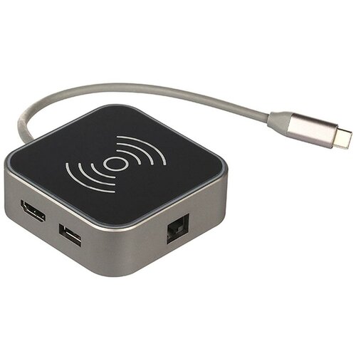 Док-станция QUMO Dock 2 Hub CH (HB-0003), Type-C, PD, HDMI, GE1000 MBS, 2 USB 3.0