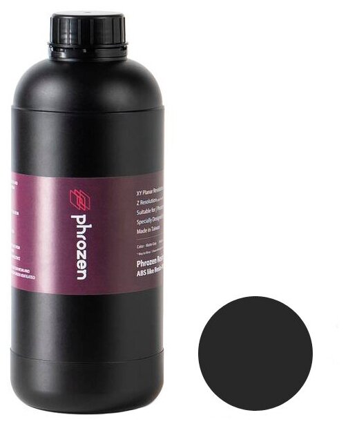 Phrozen Фотополимер Phrozen Water Washable Black, черный (1 кг)