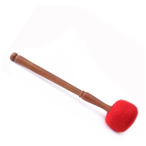 Healingbowl / Гонг стик Малета Колотушка для поющей чаши №1 5х25 см красный