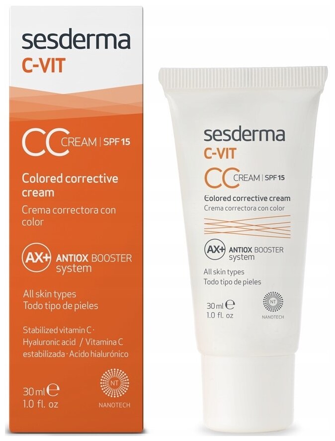 SesDerma CC крем C-Vit, SPF 15, 30 мл