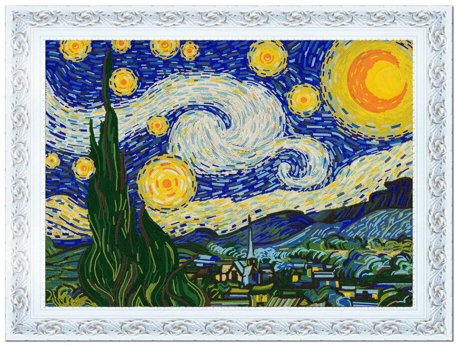 НИК 8499 Звездная ночь (Ван Гог) Конёк - фото №1