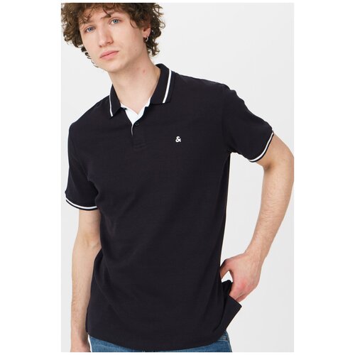 фото Поло jack & jones 12180891 размер 48/m, черный