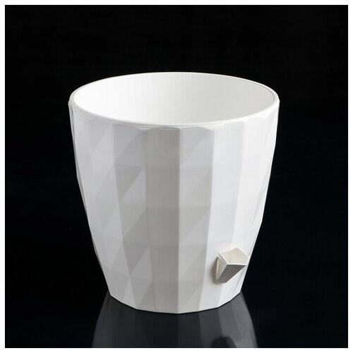 Горшок для цветов с прикорневым поливом Ruby, 3 л, цвет белый (1шт.)