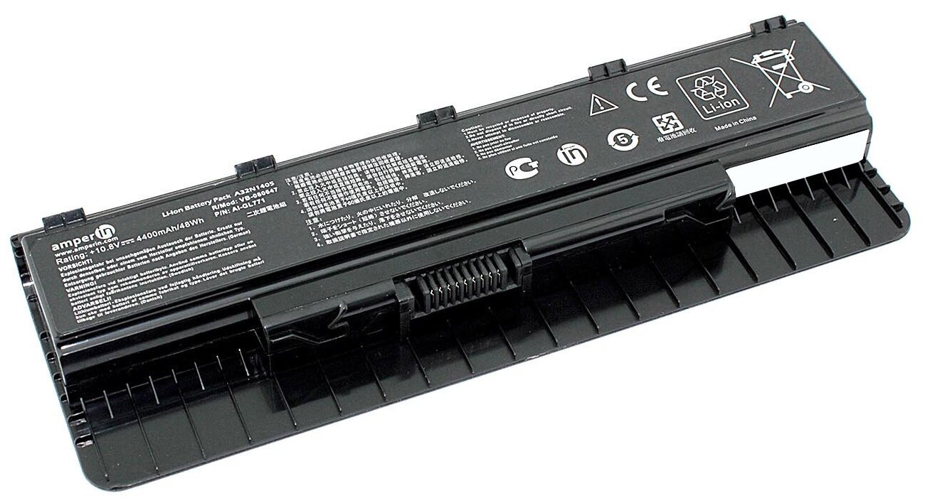 Аккумулятор Amperin AI-GL771 (совместимый с A32N1405, A32NI405) для ноутбука Asus GL771 10.8V 4400mAh черный