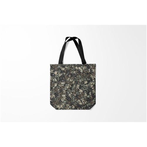 фото Сумка-шоппер / 40х40 см / геймерам / among us камуфляж амонг ас burnettie