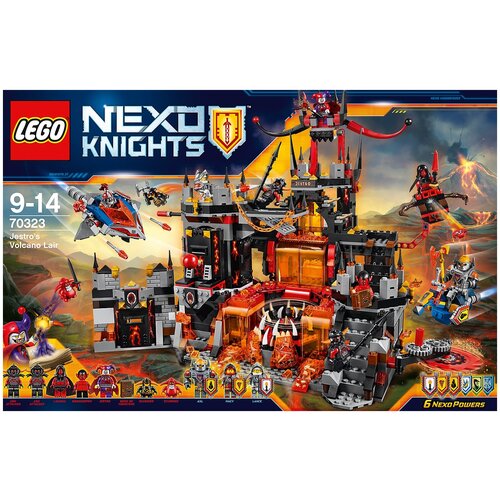 LEGO Nexo Knights 70323 Вулканическая база Джестро, 1186 дет. конструктор lego nexo knights 70323 вулканическая база джестро 1186 дет