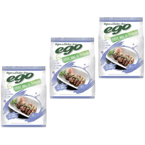 Ego соевое мясо "По-пекински" , без глютена, 80 г, 3 упаковки