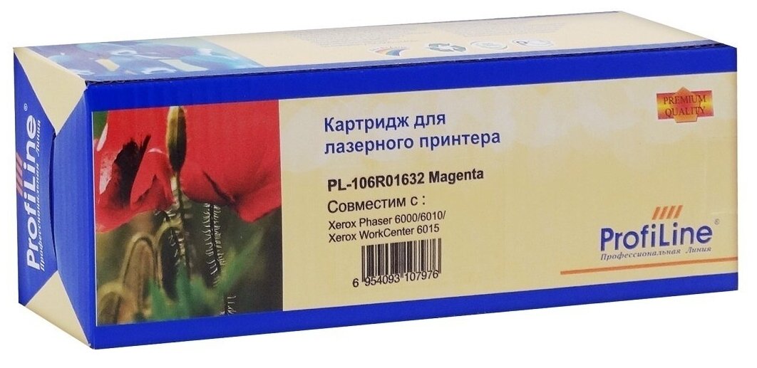 Картридж ProfiLine PL_106R01632 совместимый тонер картридж (Xerox 106R01632) 1000 стр, пурпурный