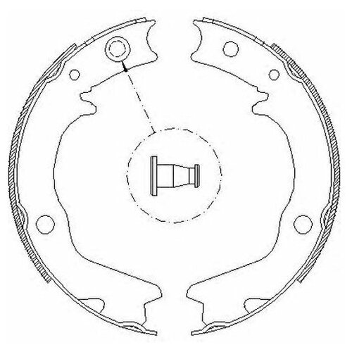 Колодки Торм.Бараб.Ручн.Торм.[167x32] Road house арт. 4702.00