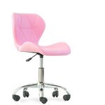 Стул Barneo N-142 Perfecto Roll экокожа розовая PU стул мастера на колесах - изображение