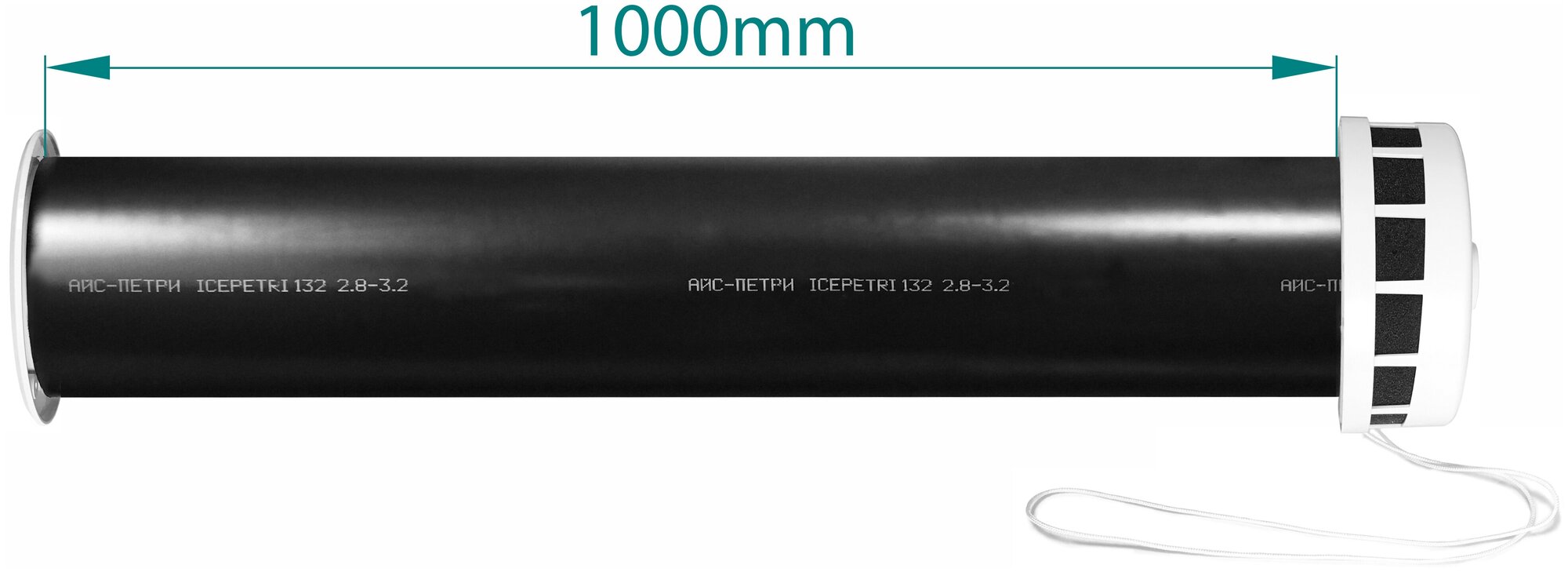 Приточный клапан КИВ-125 icepetri 1000мм с ППУ и терракотовой ASA-пластиковой решеткой - фотография № 2