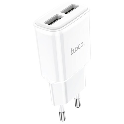 Сетевое зарядное устройство Hoco C88A, Global, белый зарядное устройство 2 в 1 для айфон комплект зарядного устройства для iphone кабель для айфон адаптер для айфон 2 в1