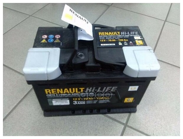 Стартерная Аккумуляторная Батарея RENAULT арт. 7711238598 — купить по выгодной цене на Яндекс.Маркете