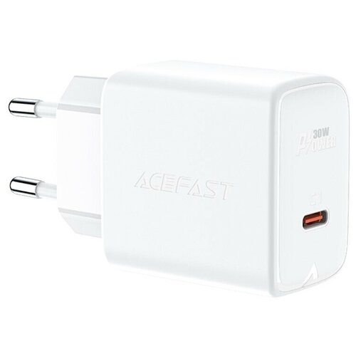 Сетевое зарядное устройство ACEFAST A21, 30W, GaN, USB-C, белый